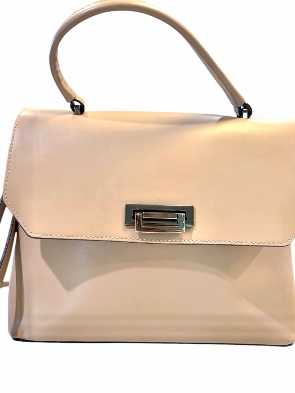 Italian Leather Luana Ferracuti Shoulder Bag removable adjustable crossbody
